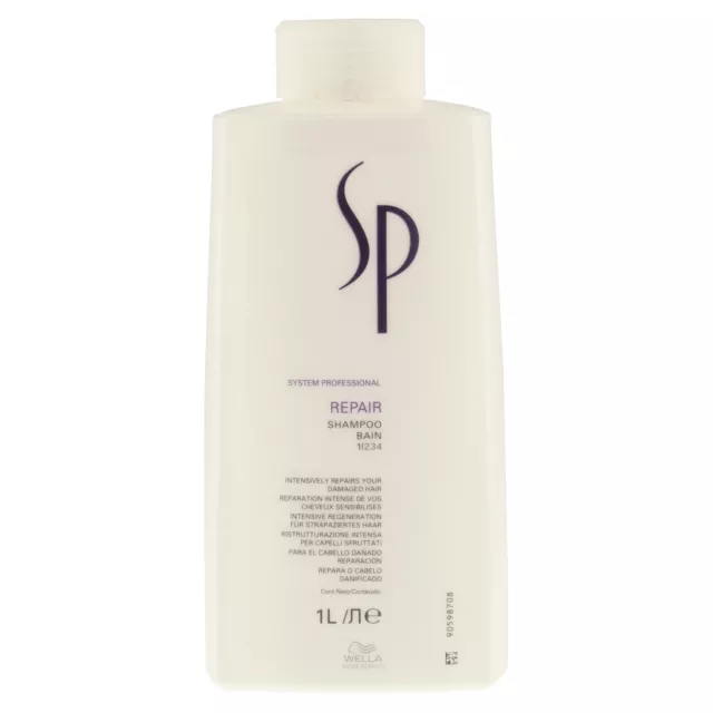 WELLA SP REPAIR Shampoo regenerierendes Shampoo strapaziertes Haar 1000 ml