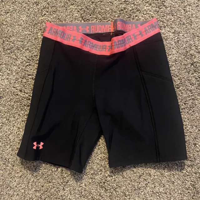 Women's Under Armour Softball Compression Padded Hips Sliding Spandex Shorts S