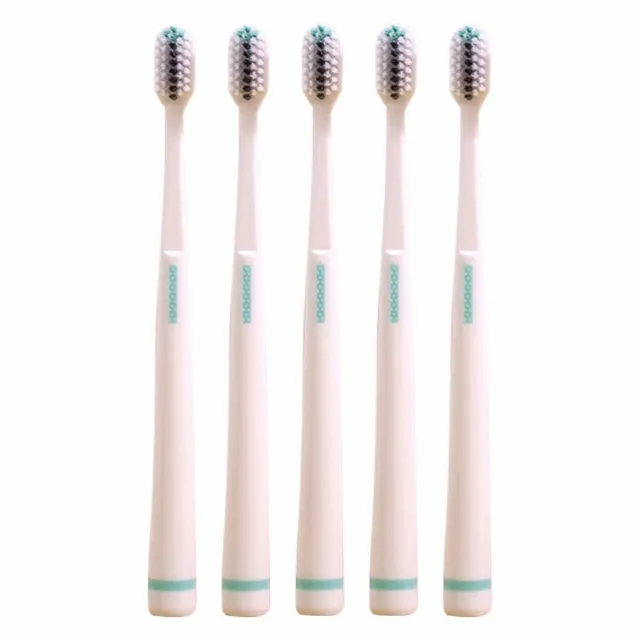 Cepillo de dientes portátil de plástico suave manual a granel