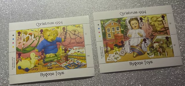 Guernsey SG 651/62 Christmas 1994 minisheets x 2 Sheets MNH