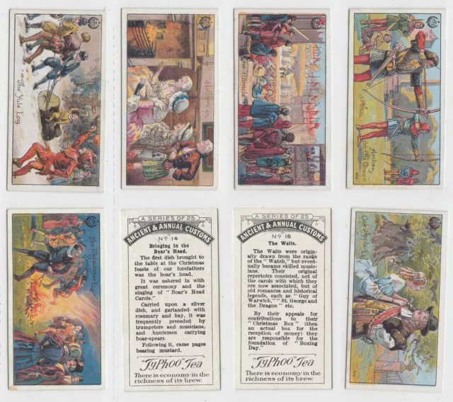 Typhoo Tea - Ancient & Annual Customs (1922) - Type Cards/Odds