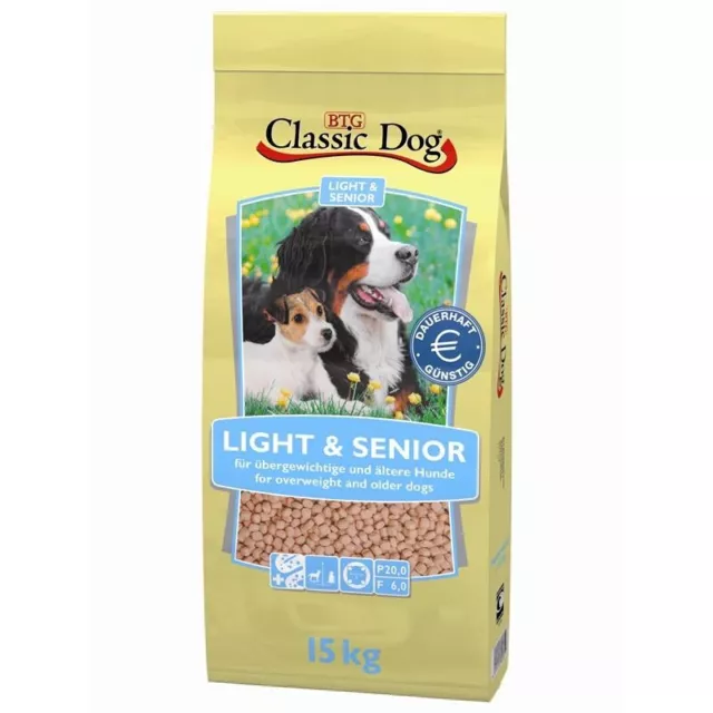 Classic Dog Light & Senior | 15kg Diät Trockenfutter