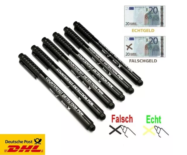 Prüfstift Falschgeldprüfer Geld Tester Geldprüfgerät Geldscheinprüfer Stift