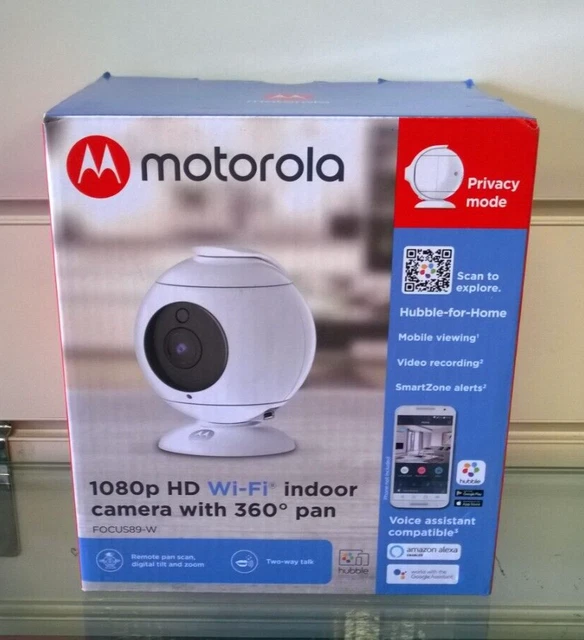 motorola 1080p hd wifi indoor camera with 360 pan