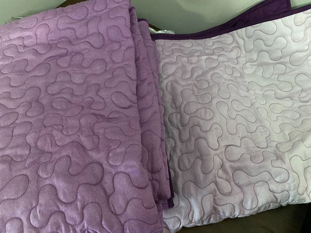 Samantha Brown 2pc Ombre Coverlet Set, Twin, Lavender - 3R_58 3