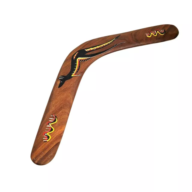 Bunabiri Australian Wood Boomerang Hand Carved Native Timbers 18 inches long