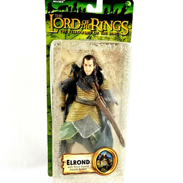 Elrond Lord of the Rings Fellowship Trilogy Toybiz Edition Action Figure NIB