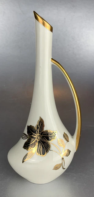Sandra Rich Vaso In Porcellana Sandra's Secret Garden Bianco Conico 20 Cm