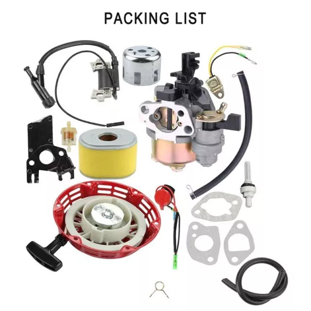 Filtre à carburant Kit d'entretien carburateur pour GX168 GX200 GX160 308054003