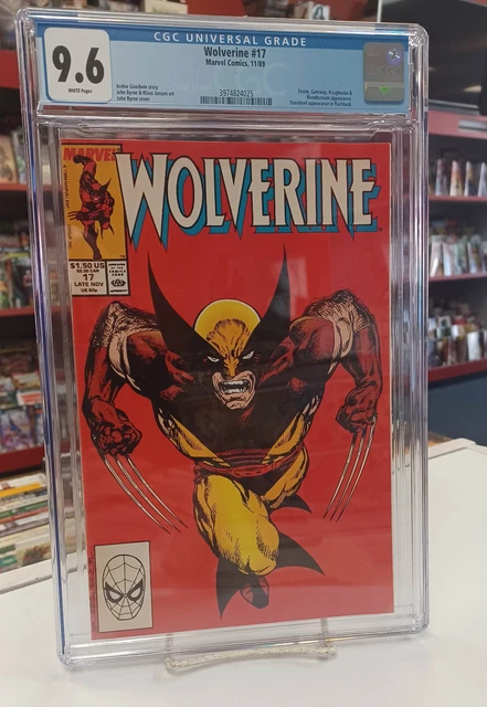 WOLVERINE #17 (Marvel Comics, 1989) CGC Graded 9.6 ~JOHN BYRNE ~White Pages