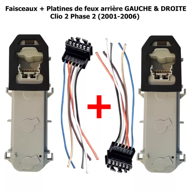 Reparation Porte Lampes Platine de feu arriere pour Clio 2 phase 2 feux ampoule