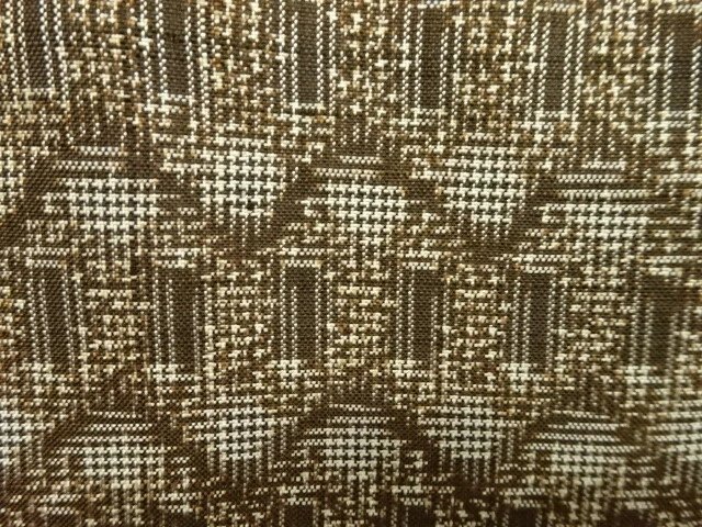6557038: Japanese Kimono / Antique Kimono / Doro Oshima Tsumugi / Woven Abstract