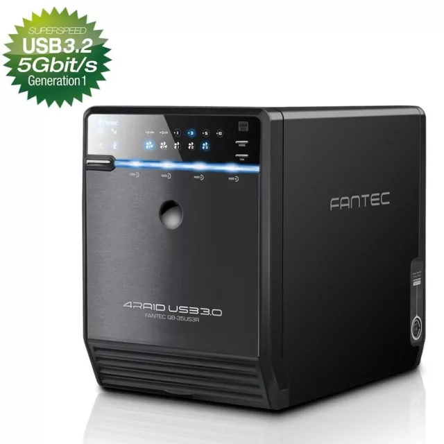 FANTEC QB-35US3R 4x 3.5" HDD RAID Gehäuse USB 3.2 Gen 1 & eSATA