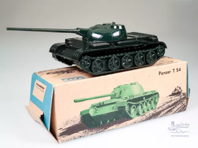 Pneumant Spielzeug VEB Plastaform DDR Panzer T54 S Box OVP NVA selten rare rar