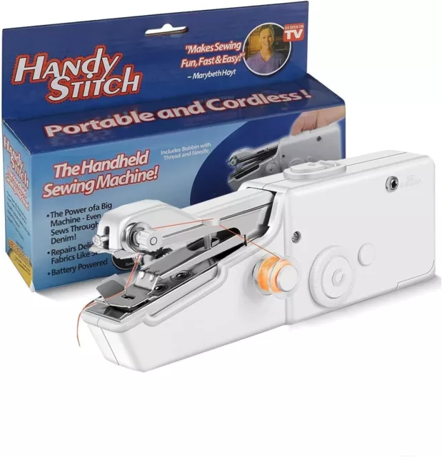 Handy Stitch Portable Cordless Handheld Beginner Mini Sewing Machine 2997 R