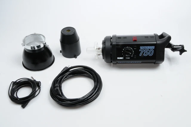 Flash estroboscópico de estudio monolight Bowens/Calumet Travelite 750 WS CE-1100/1105 #919