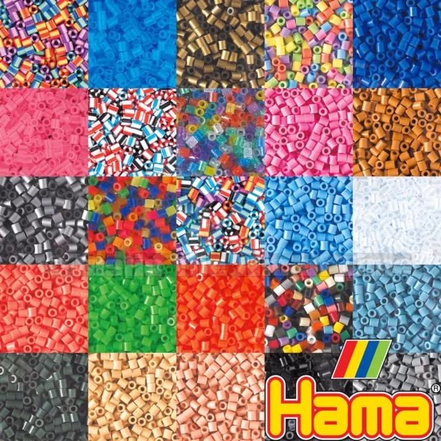 Perline Hama 1000 pezzi - 68 colori forniture artigianali bambini ragazzi e ragazze bambini