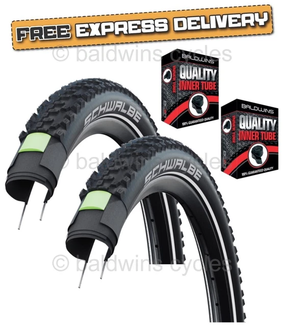 Schwalbe Smart SAM Plus Bike Tires - DD, GreenGuard, 54-622 Size