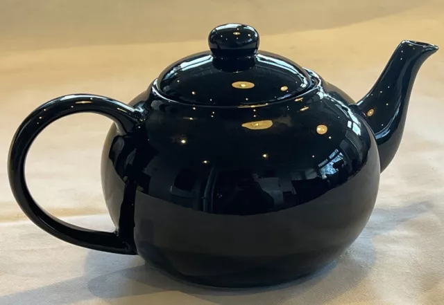 Traditional Tea Rooms Mrs Appleby's Teapot Black Teapot Kitchen Cafe Home Decor 3