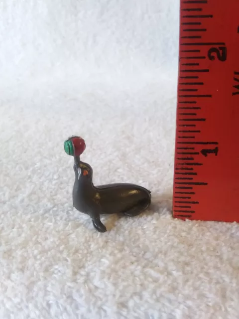 VTG Miniature Dollhouse Tiny Circus Seal Animal Figurine Plastic Playroom Toy