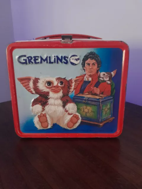 Vintage 1984 Gremlins Metal Lunch Box Warner Brothers Aladdin