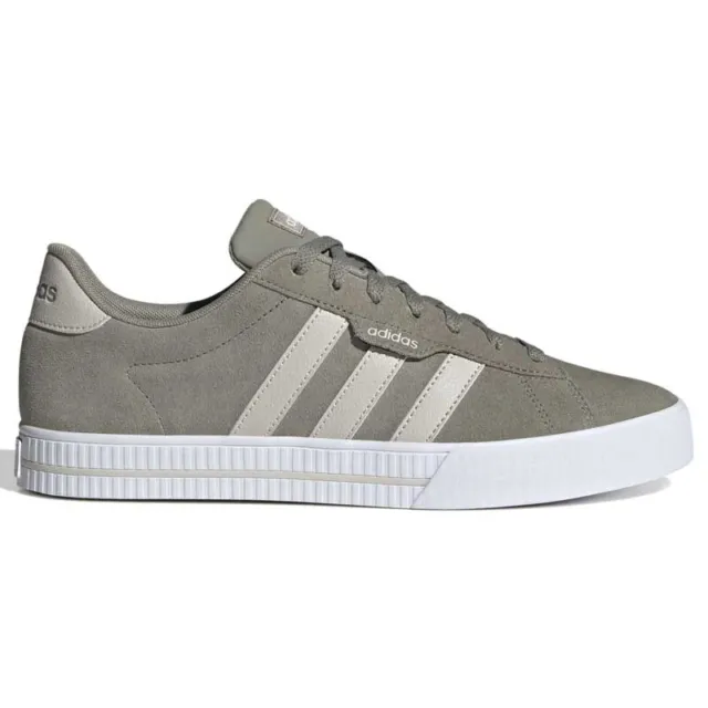 adidas Sportschuh Sneaker DAILY 3.0 Velourleder graugrün Gr. 42 - 48 / UK 8-12,5