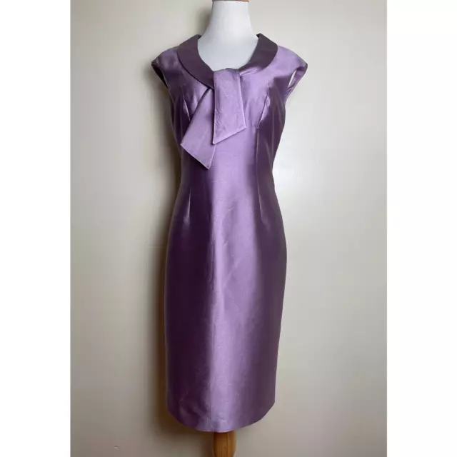 Kay Unger Cocktail Party Semi-Formal Sleeveless Dress Wool Silk Blend Size 6