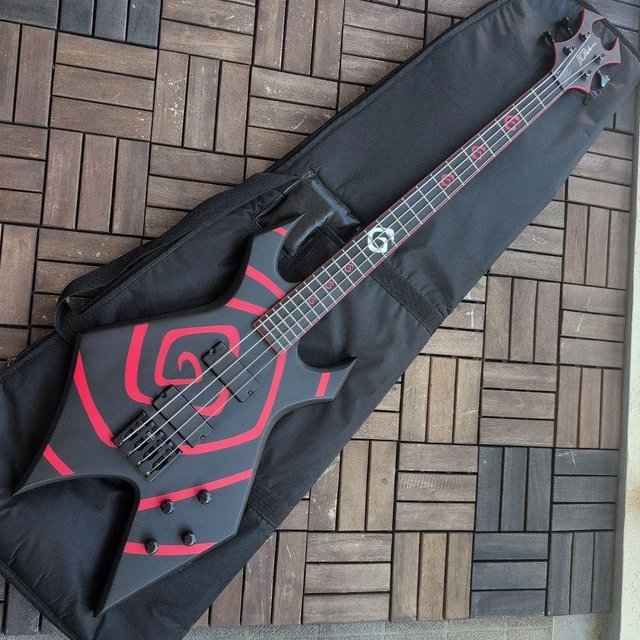 BC RICH WARLOCK I.C.S. Vortex Signature Black Red Electric