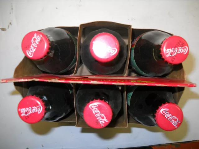 Box Scatola 6 Bottiglie Coca-Cola Christmas Pack Natale 2000 Nuove 2