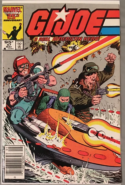 GI Joe 47 VF/NM Canadian Price Newsstand 1st App Beachhead, Wet Suit Marvel 1986