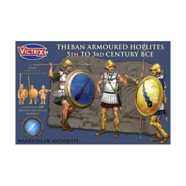 Victrix Historical Mini 28mm Theban Armored Hoplites - 450-300 BC Fair