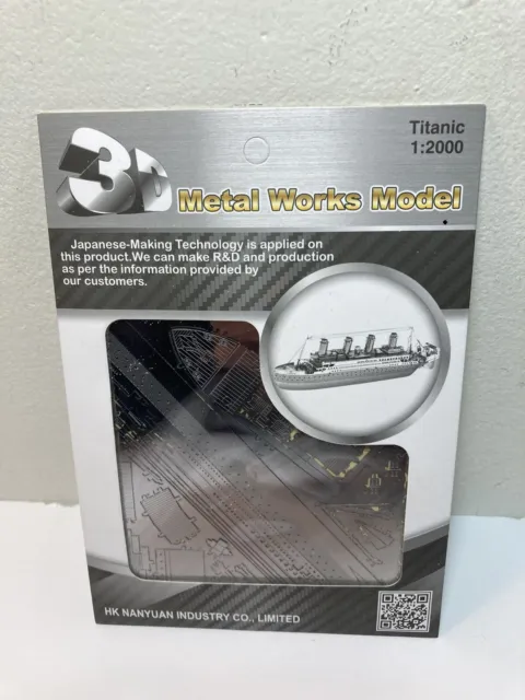 3D Metal Works Model Metal Titanic 1:2000 New
