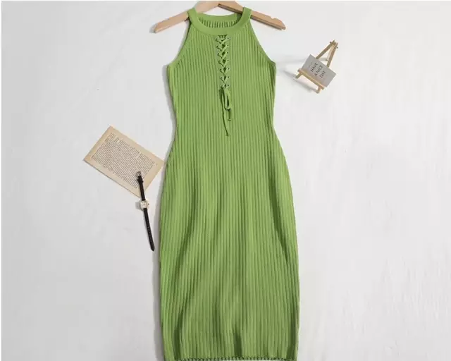 Cute Knitted Summer Dress Women Sexy Fashion One Size