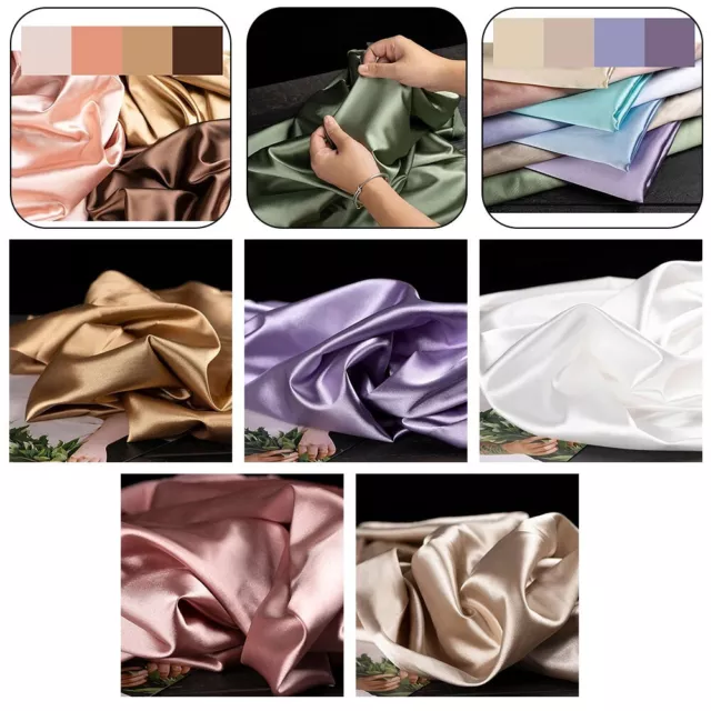 Elegant Imitation Silk Fabric for Sewing and Craft Projects Soft and Smooth