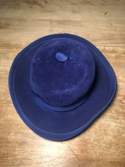Vintage Women Fedora Union Made Brand Marked Inside 22 Rare Hat
