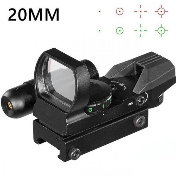 Viseur Red Dot Point Rouge/vert Airsoft 2x42 - Montage Sur Rail Picatinny 21mm - Occasion