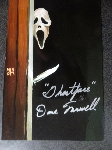 DANE FARWELL As GHOSTFACE Authentic Hand Signed Autograph 4X5 PHOTO -- SCREAM