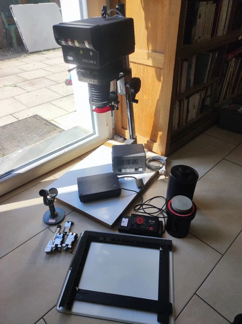 Lot Agrandisseur Photo Optemus6 + Meopta Color3  + Accessoires divers non testé
