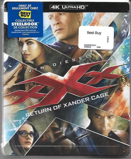 Blu Ray Steelbook Xxx Return Of Xander Cage 4k Ultra Hd Combo 2017
