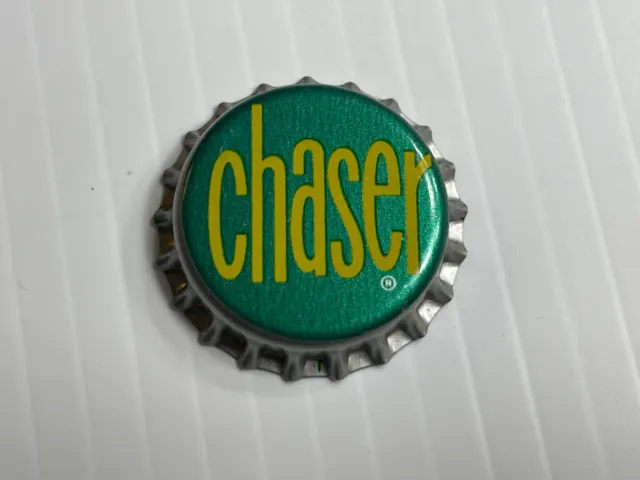 Vintage - Chaser Soda Bottle Cap *Cork Back* (Green / Yellow In Color)