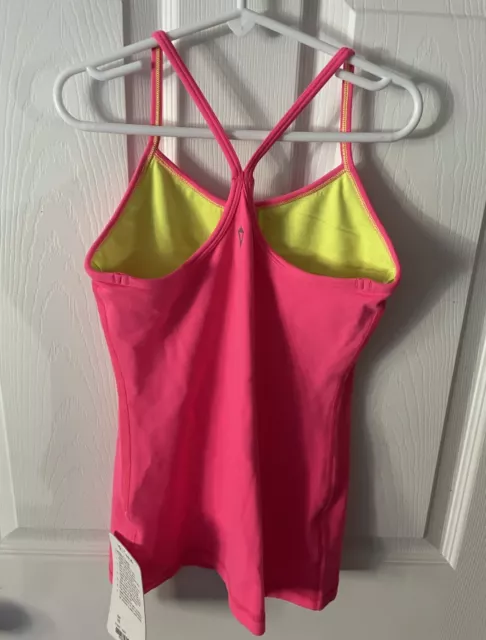 Girls Hot Pink Ivivva Tumblin' Tank Size 10 NWT 2