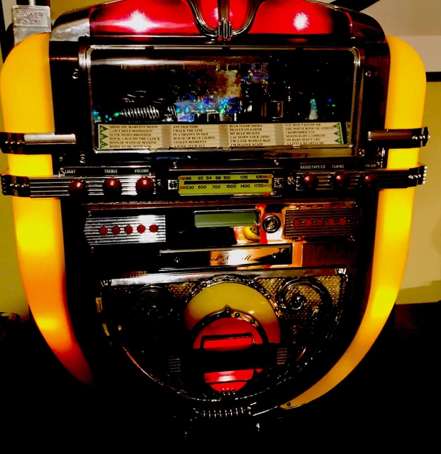 Wurlitzer style reproduction 1941 model 71 table top jukebox