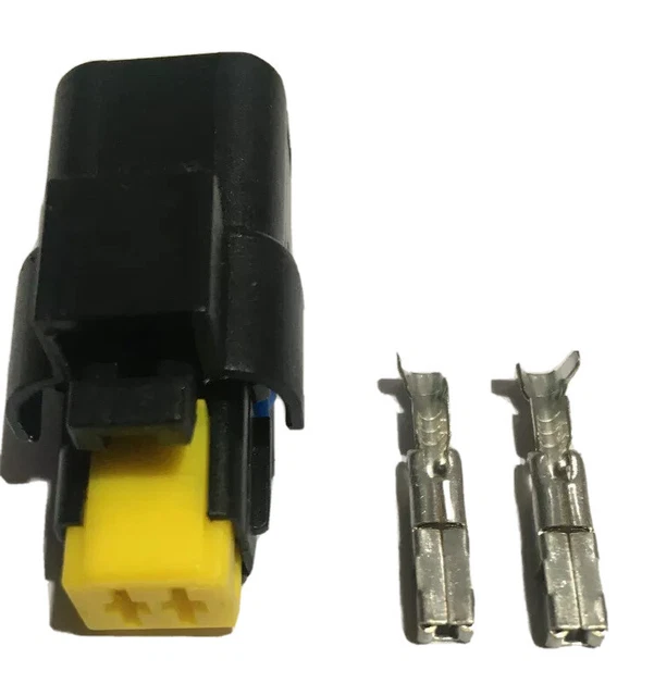 Lot De 2 Connecteurs Capteur Température D'Eau 2 Broches 90980-10737 - Compatible Toyota & Lexus
