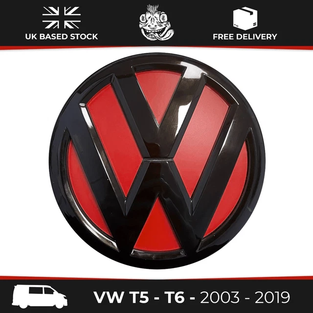 VW T5/T6 REAR Badge Inlay Decals Red EUR 17,40 PicClick FR
