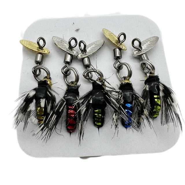 TROUT FISHING MUST Haves Fly Hooks with Sequins 510pcs Insect Lures