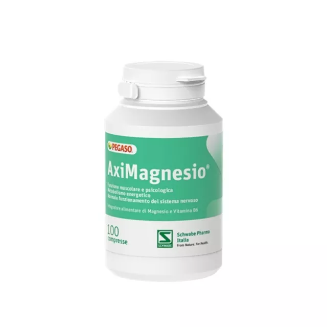 PEGASO aximagnesio integratore alimentare a base di magnesio 100 compresse