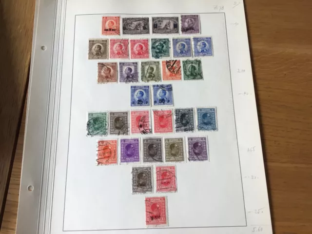 Yugoslavia early mounted mint or used stamps on album page A6567