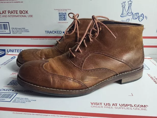 Warfield & grand colby outlet tan wingtip ankle boot