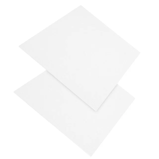 2 Pcs Ölmalkarton Aus Baumwolle Holz Malleinwand Kleine Leinwandtafel White