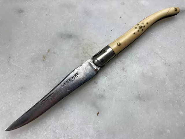 Ancien Couteau Laguiole Vigier Ainé Mouche Forgé Vintage French Knife Ancien Couteau Laguiole Vigier Ainé Mouche Forgé Vintage French Knife